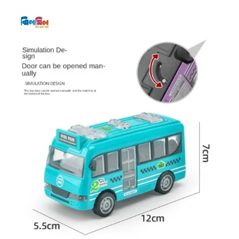 4 Pcs Baby bus car toy
