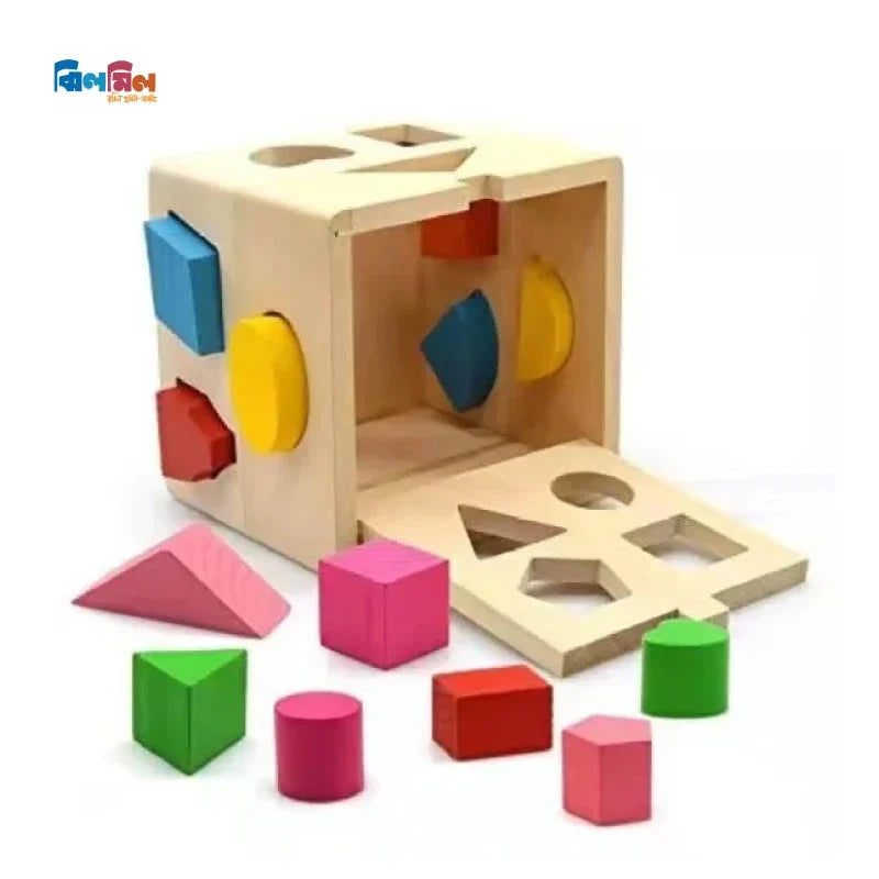 Wooden Fifteen Hole Shape Intelligence Box