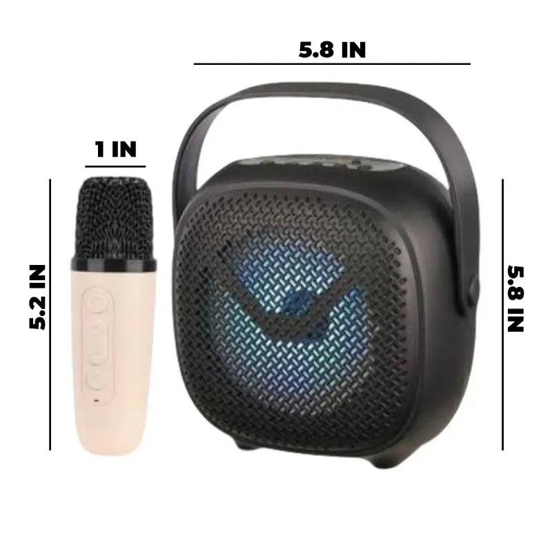 Bluetooth Speaker with Mini Karaoke Machine for Kids