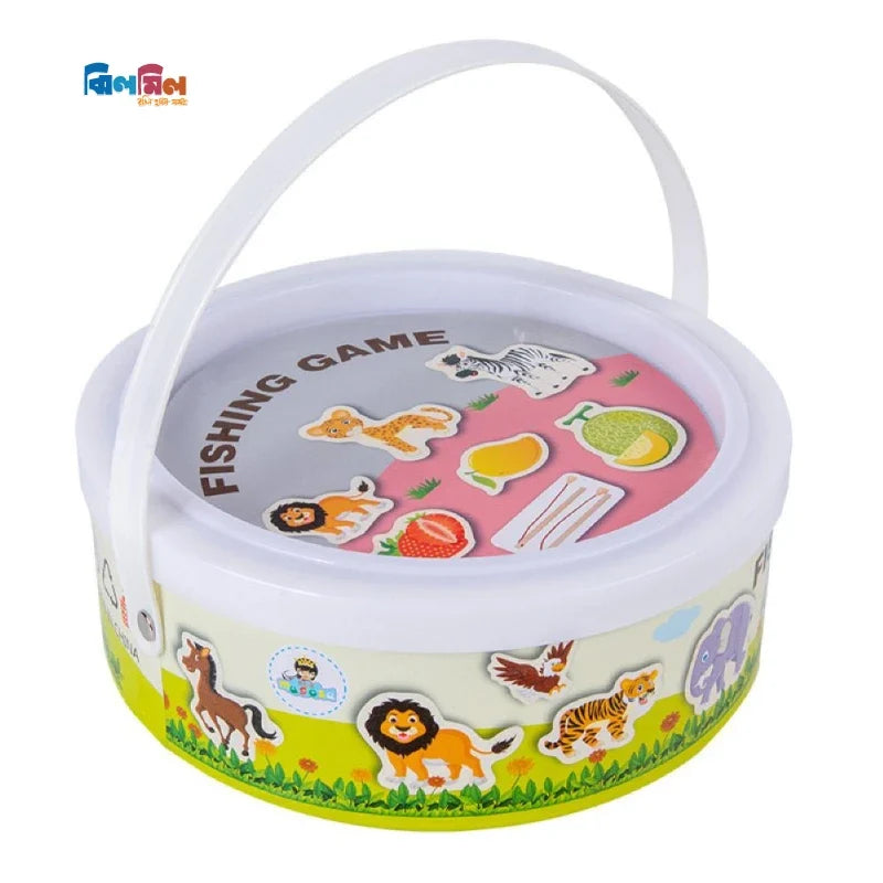 Magnetic Wooden Animal Fishing Game
