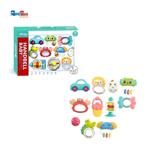 10 pcs Handbell Baby Rattle Toys