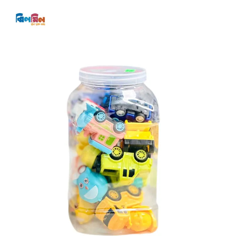 Vehicles Set Jar Toy-16 Pcs