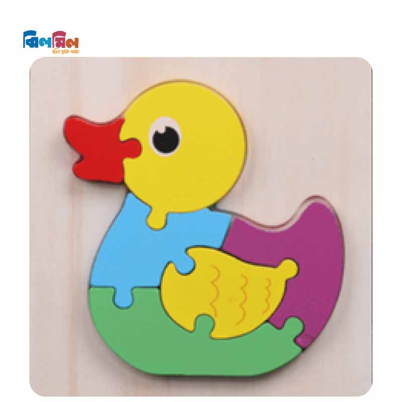 Baby 3D Wooden Puzzle Duck