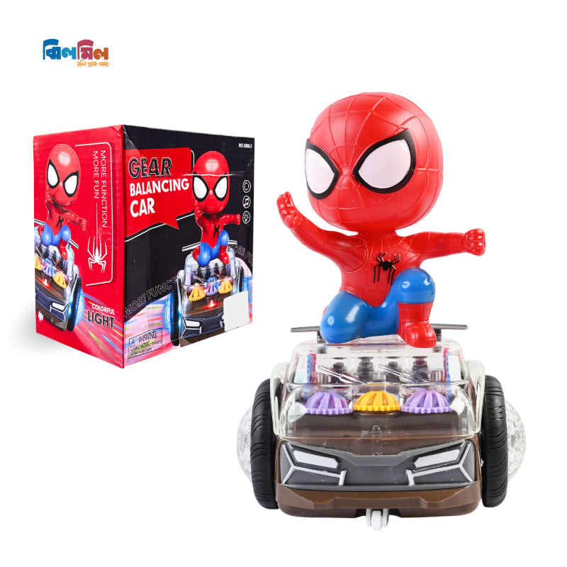 Gear Balancing Spider-Man Car