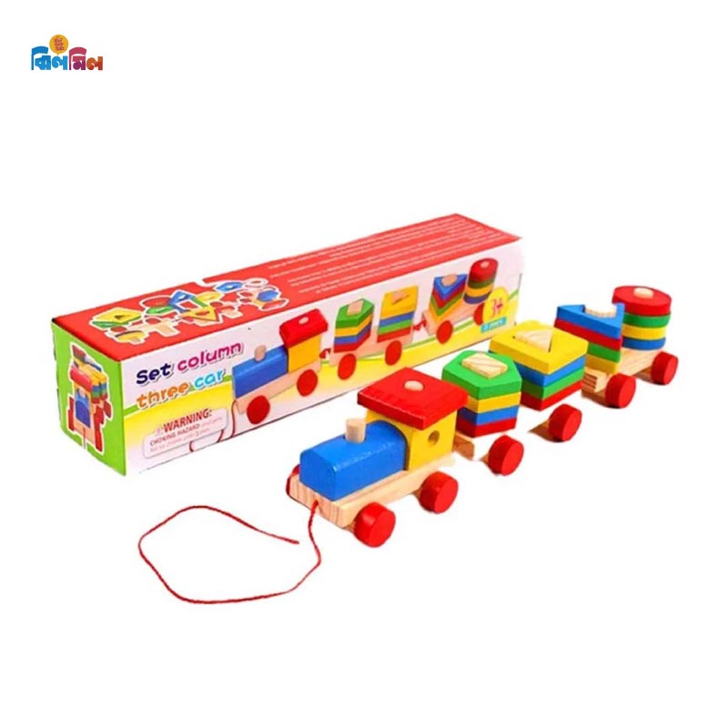 Wooden Set Column Three Car – toyz Fun