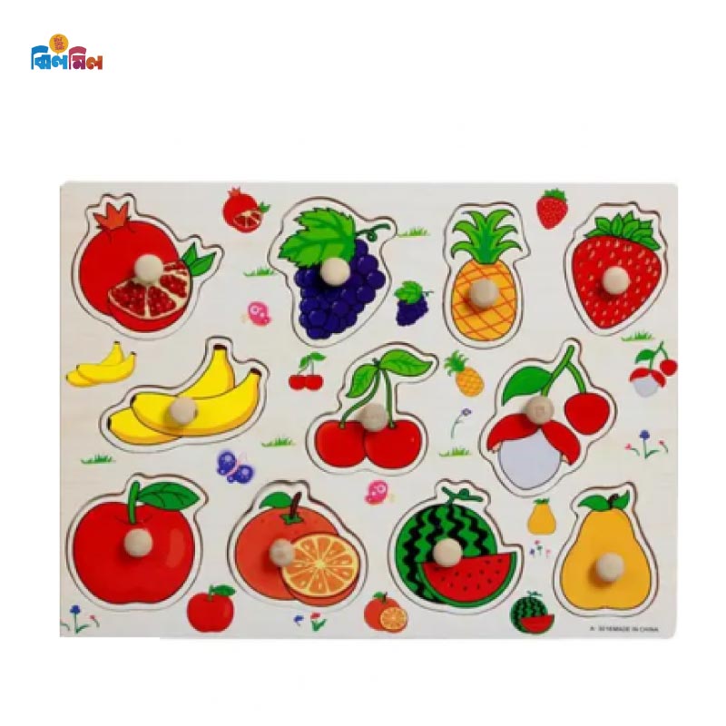 Wooden Fruits Pin Puzzle