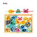 Montessori Wooden Fishing With Fishing Sticks