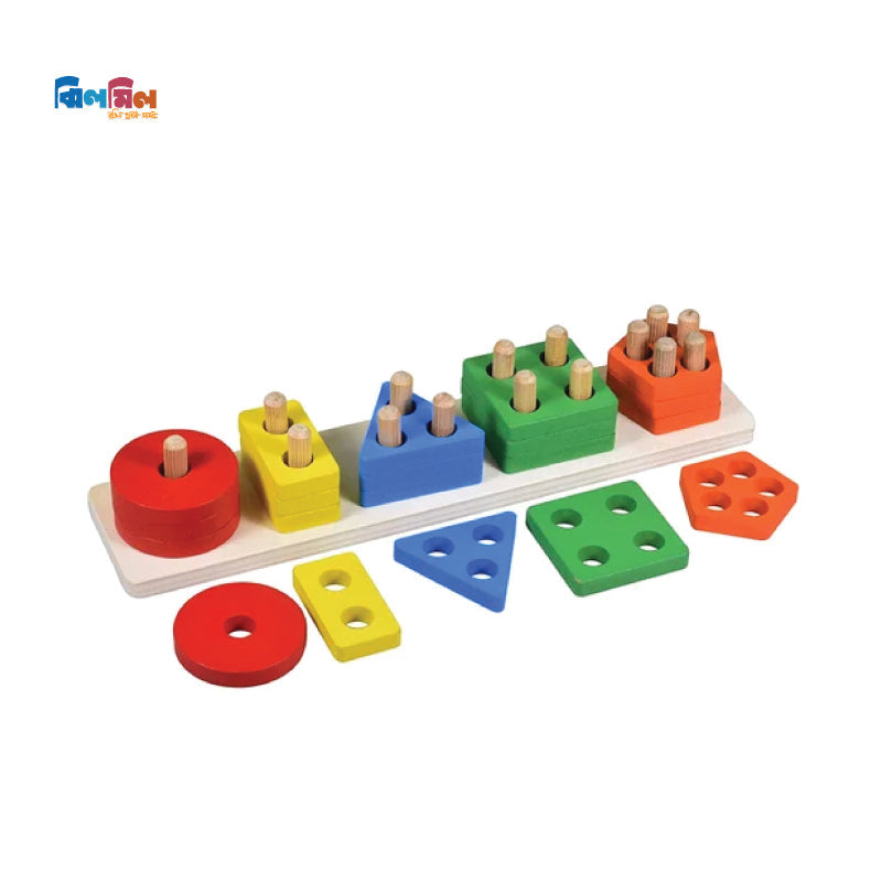 Shape Sorting and Stacking Puzzle