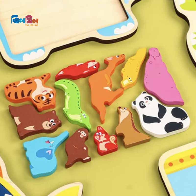 TOYARTSY Wooden 3D Puzzle Elephant