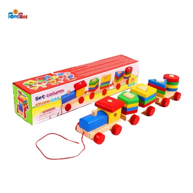 Wooden Set Column Three Car – toyz Fun