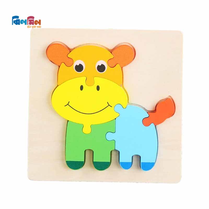Baby 3D Wooden Puzzle Cow