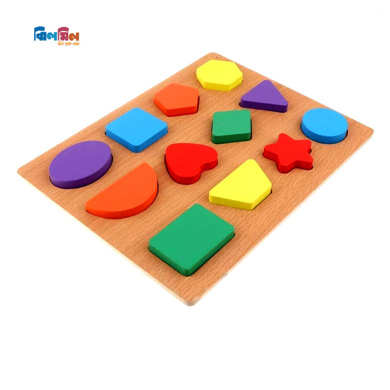 Wooden Geometric Shape Puzzle