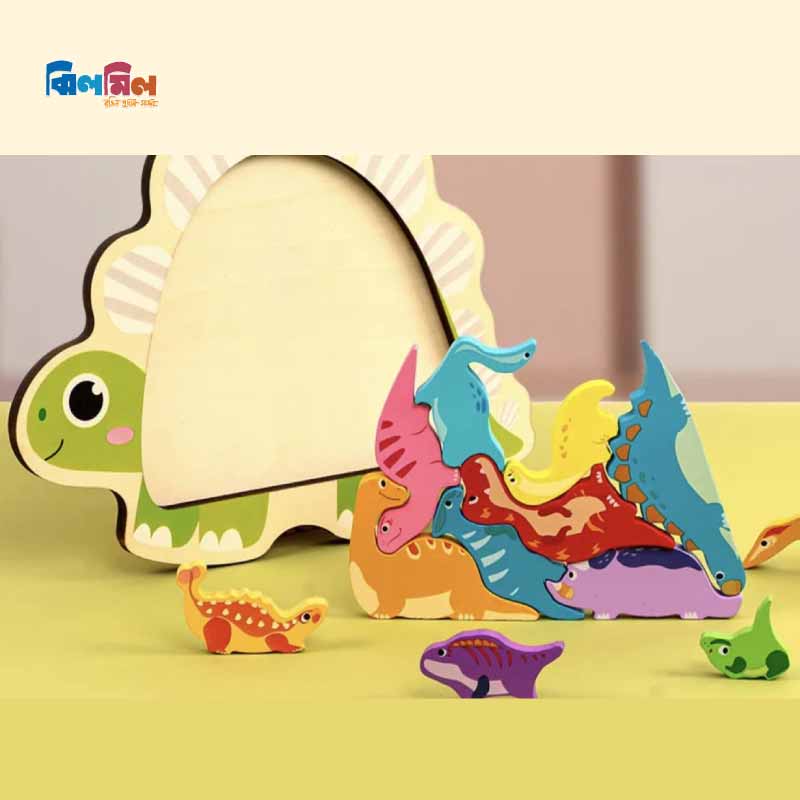 TOYARTSY Wooden 3D Puzzle Turtle