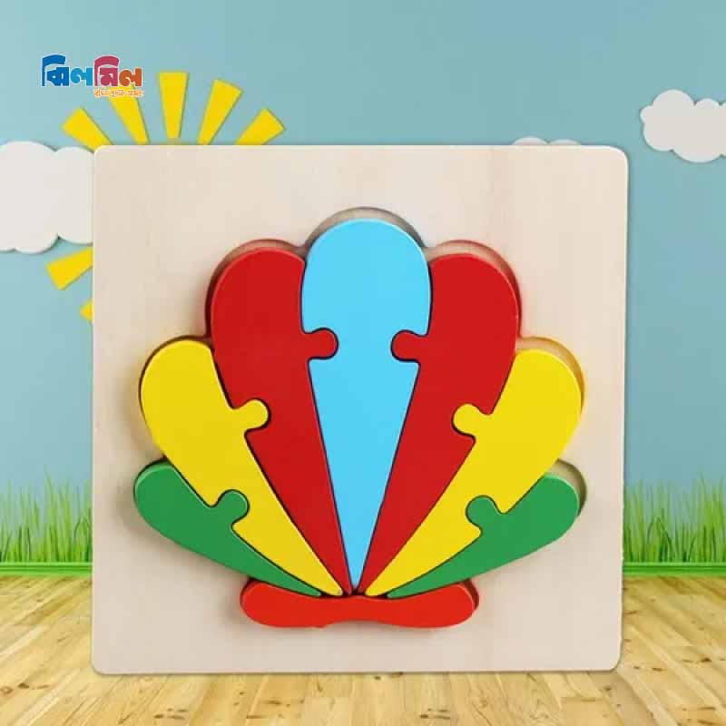 Baby 3D Wooden Puzzle Colours