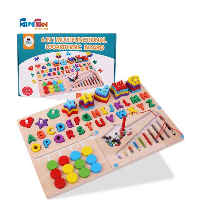 6-in-1 Multifunctional Logarithmic Board (Alphabet Premium Version)
