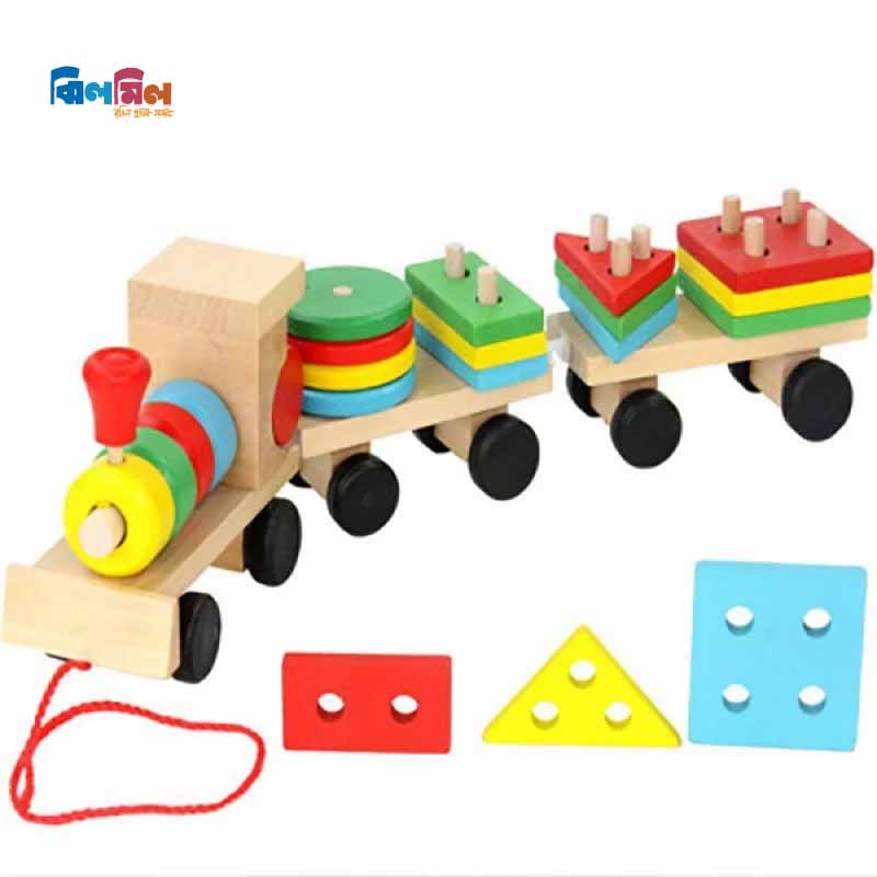 Wooden Train with Shape Sorter