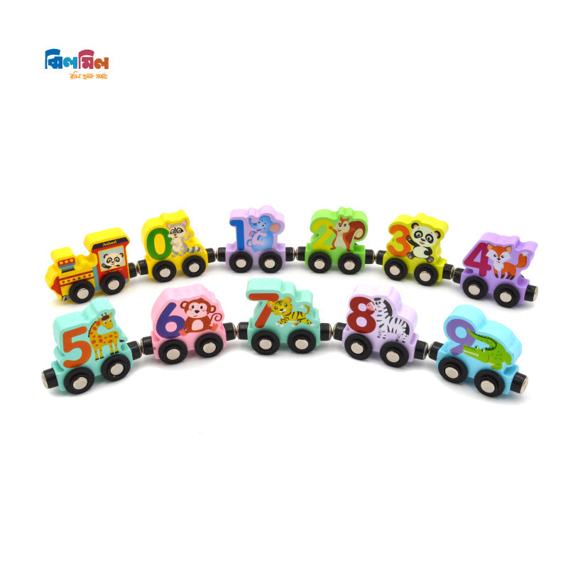 Number Small train Animals