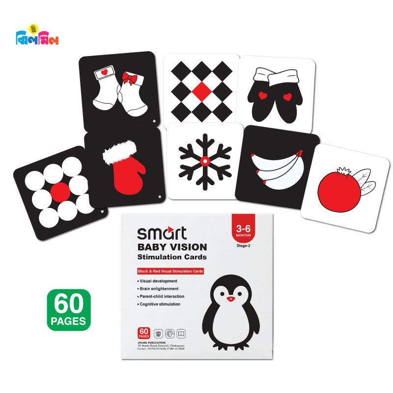 Smart BABY VISION Stimulation Cards (3-6 Months) - Stage-2