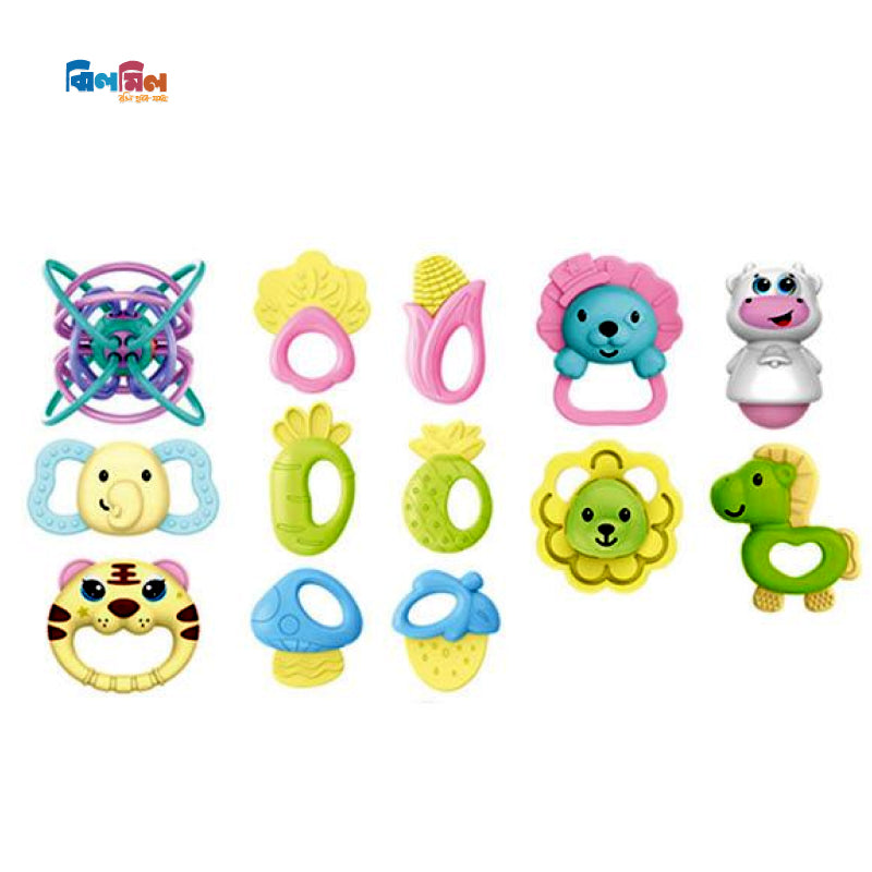 Elephant Baby Rattle 14 pices