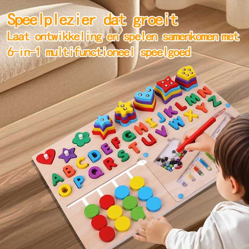 6-in-1 Multifunctional Logarithmic Board (Alphabet Premium Version)
