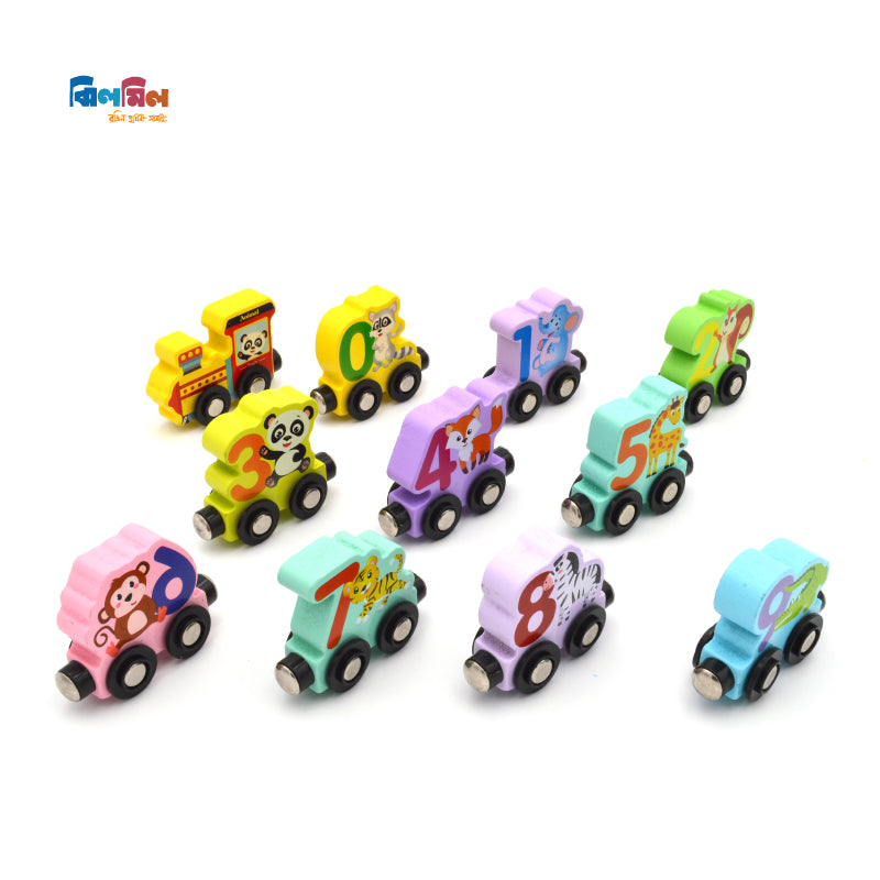 Number Small train Animals
