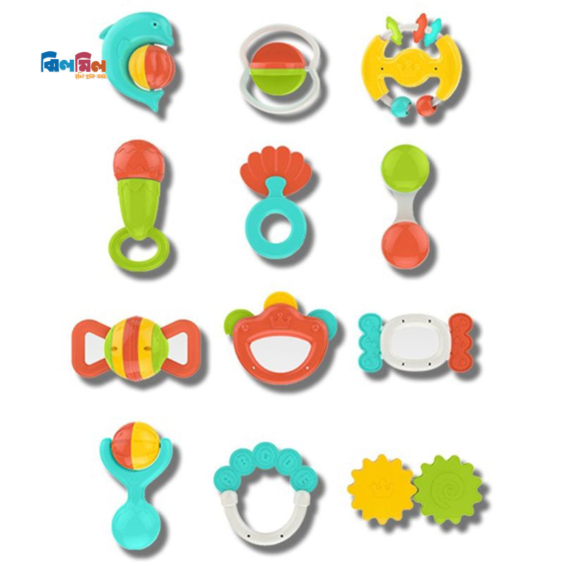 Baby Rattles 12pcs (Teeth Set)