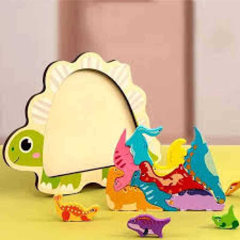 TOYARTSY Wooden 3D Puzzle Turtle