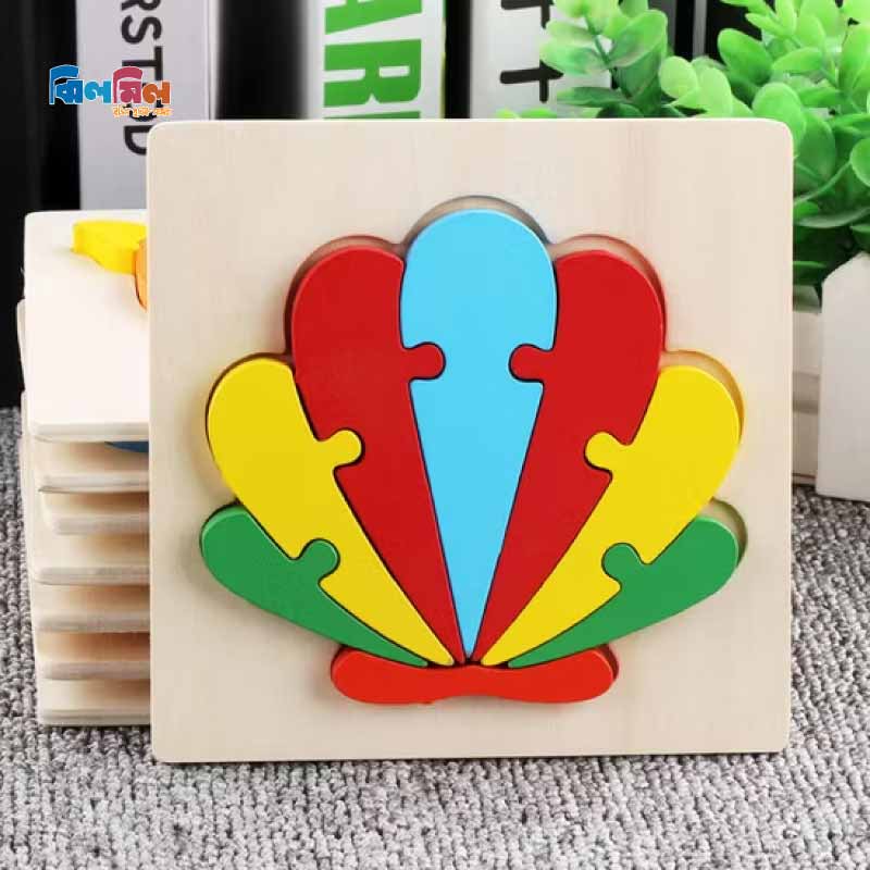 Baby 3D Wooden Puzzle Colours