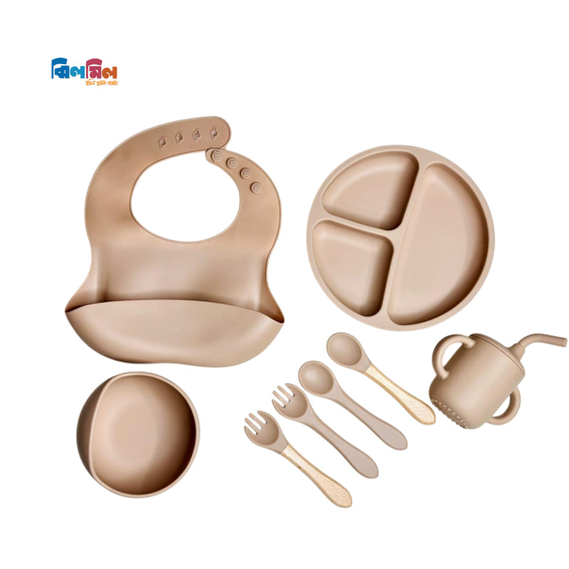SILICONE BABY FEEDING SET