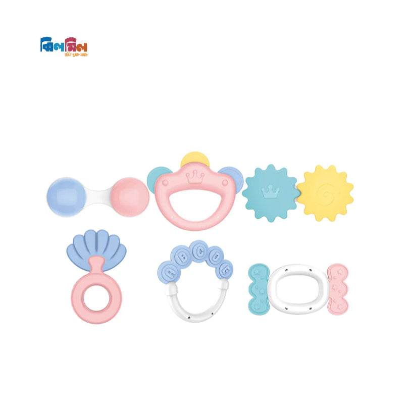 Baby Rattles 6 Pieces (Teethor Set)