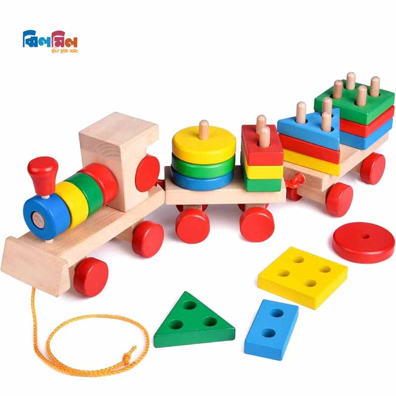 Wooden Train with Shape Sorter