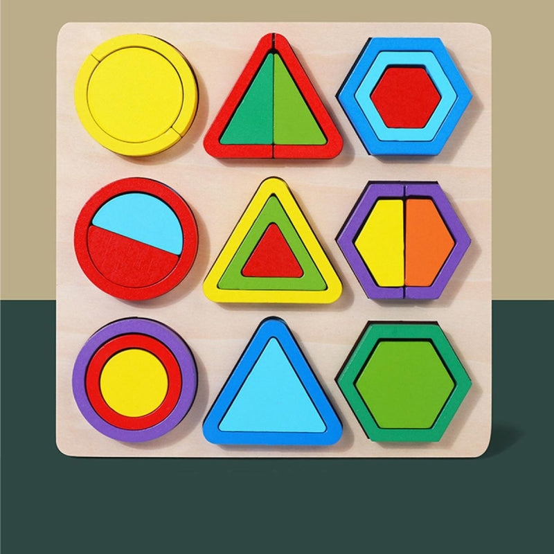 Wooden Shape Matching Puzzle