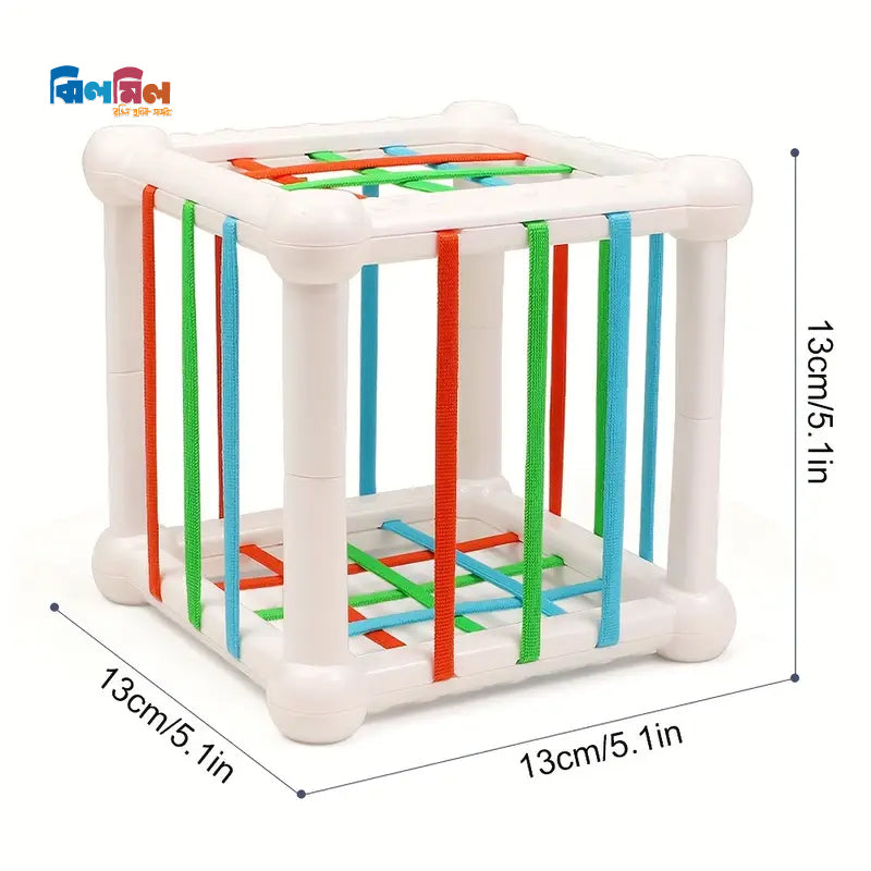 Baby Shape Sorter Toy – Montessori Sensory Cube