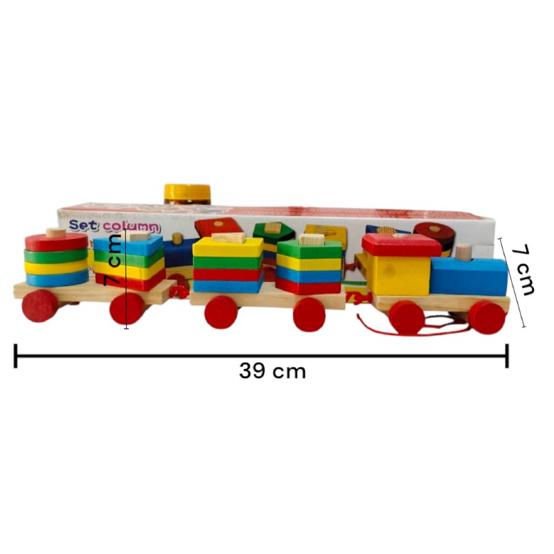Wooden Set Column Three Car – toyz Fun