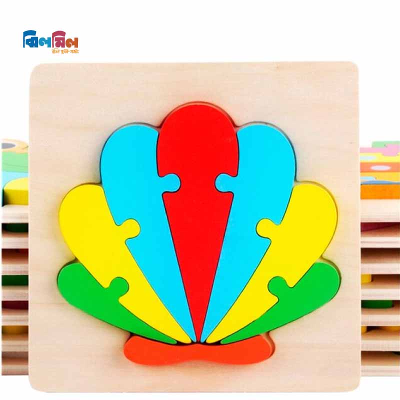 Baby 3D Wooden Puzzle Colours