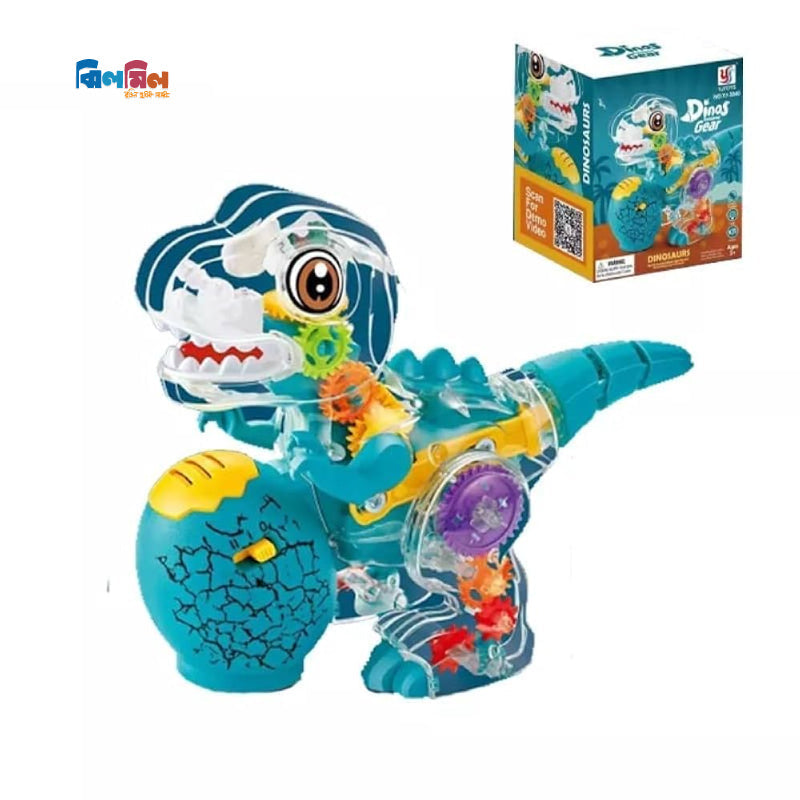 Transparent Dinosaur + 3 pcs Battery