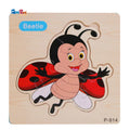 Mini Square Shape wooden Puzzle Beetie