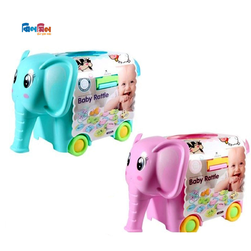 Elephant Baby Rattle 14 pices
