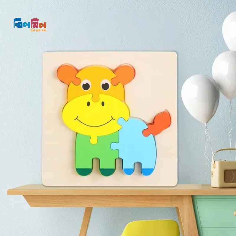 Baby 3D Wooden Puzzle Cow
