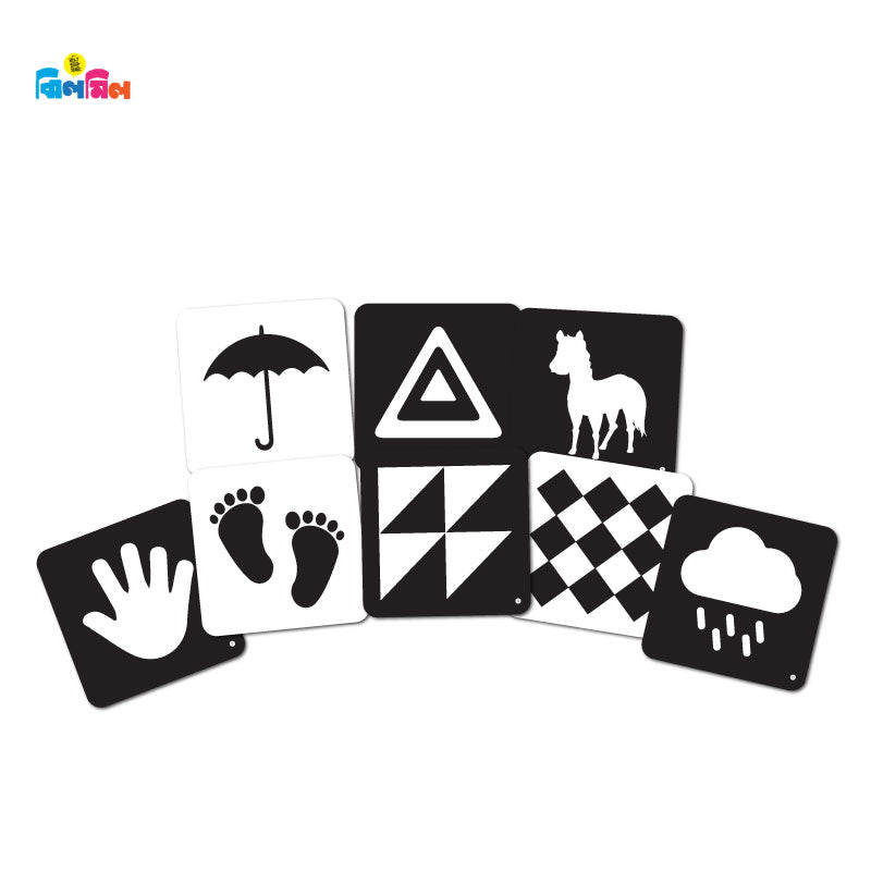 Smart BABY VISION Stimulation Cards (0-3 MONTHS) Stage-1