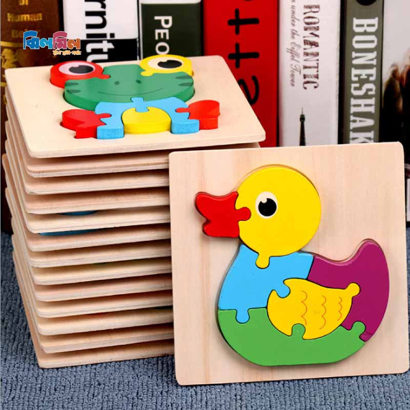 Baby 3D Wooden Puzzle Duck