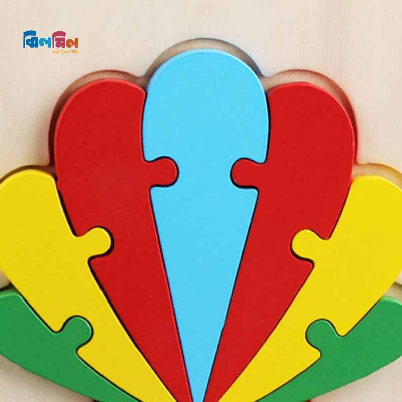 Baby 3D Wooden Puzzle Colours