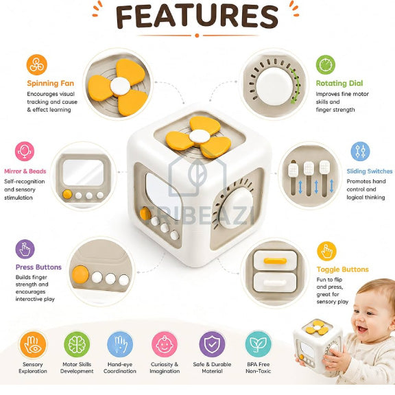 6 in 1 Montessori Educational Toys (WHITE)