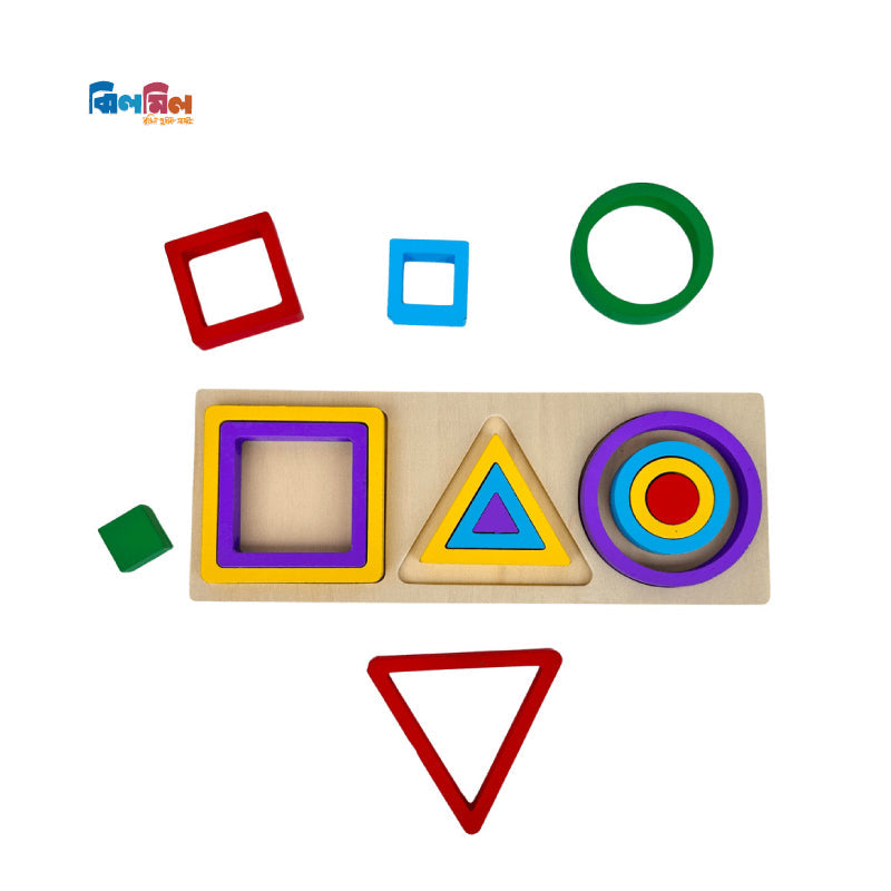 1 2 3, Wooden Montessori puzzles
