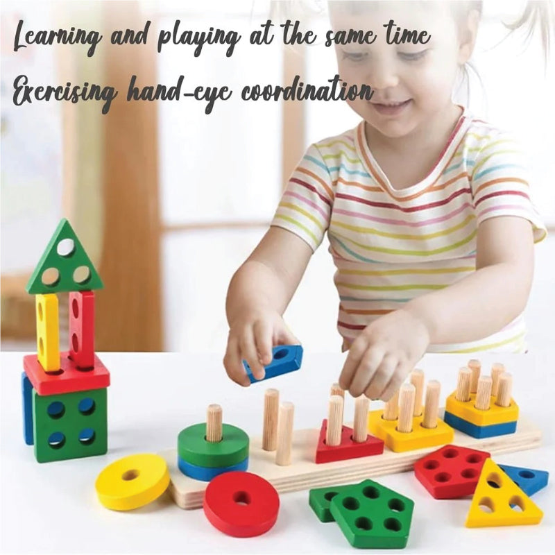 Shape Sorting and Stacking Puzzle