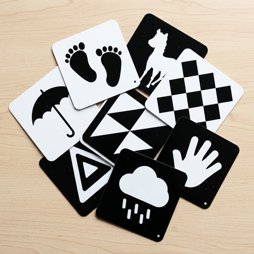 Smart BABY VISION Stimulation Cards (0-3 MONTHS) Stage-1