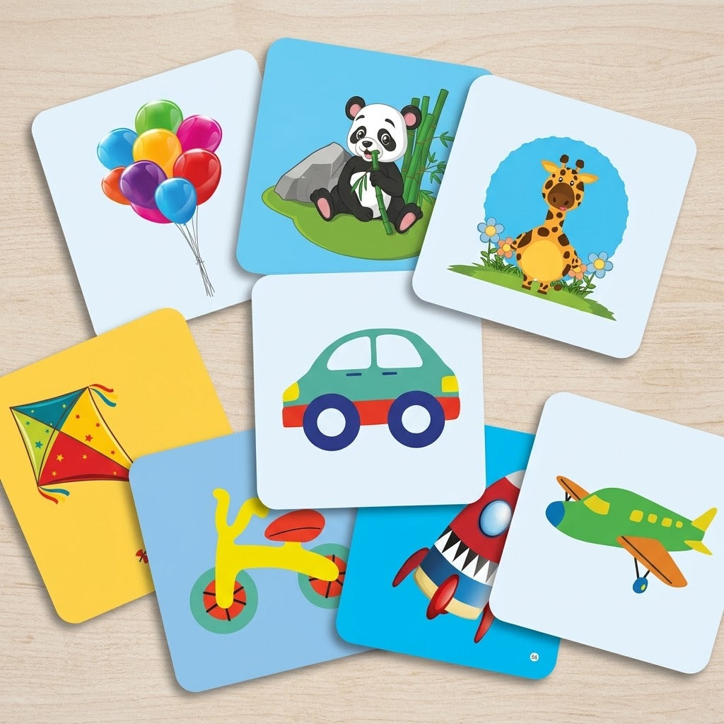 Smart BABY VISION Stimulation Cards 6-18 MONTHS Stage-3 Colorful Visual Stimulation Cards