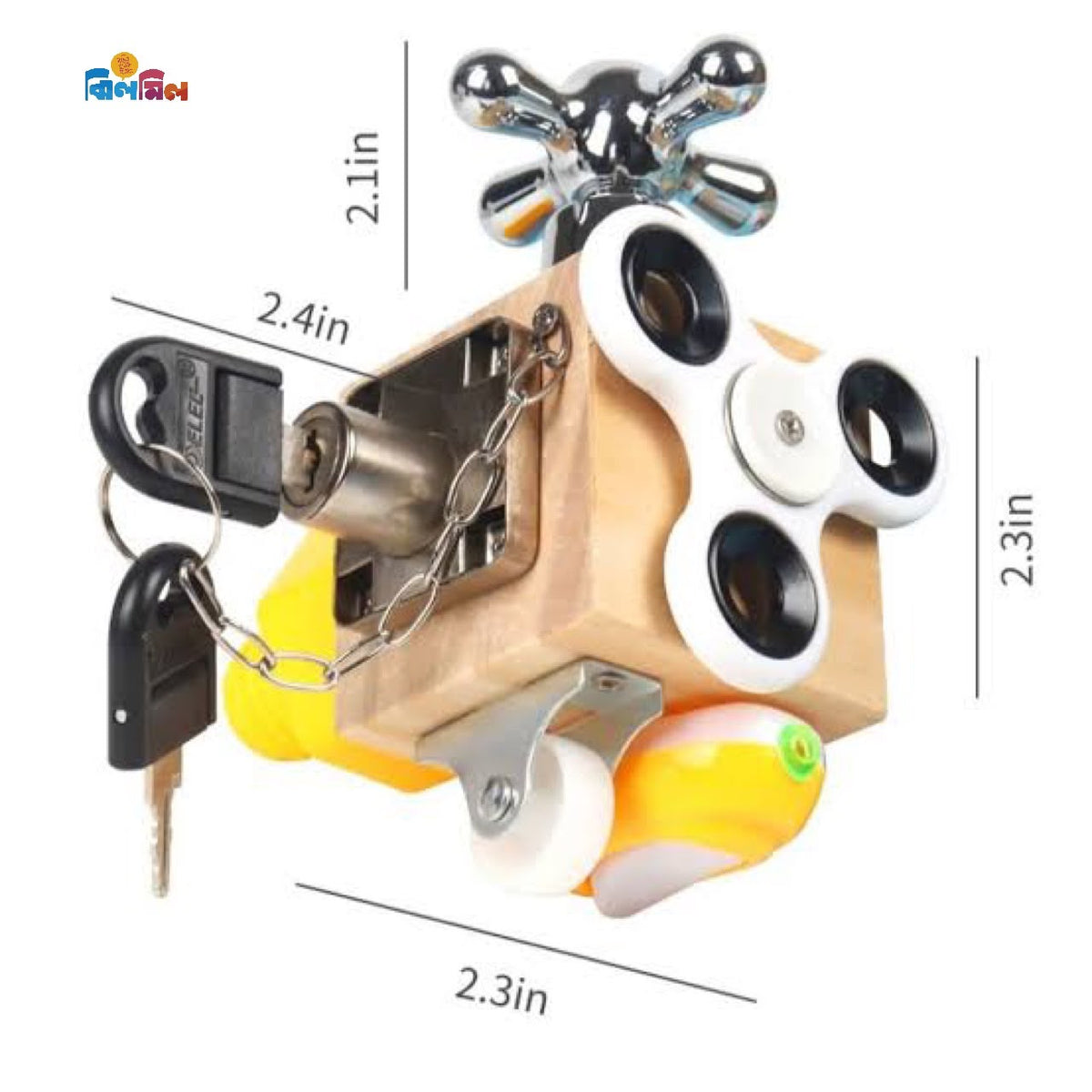 7-in-1 Montessori Busy Cube for Kids