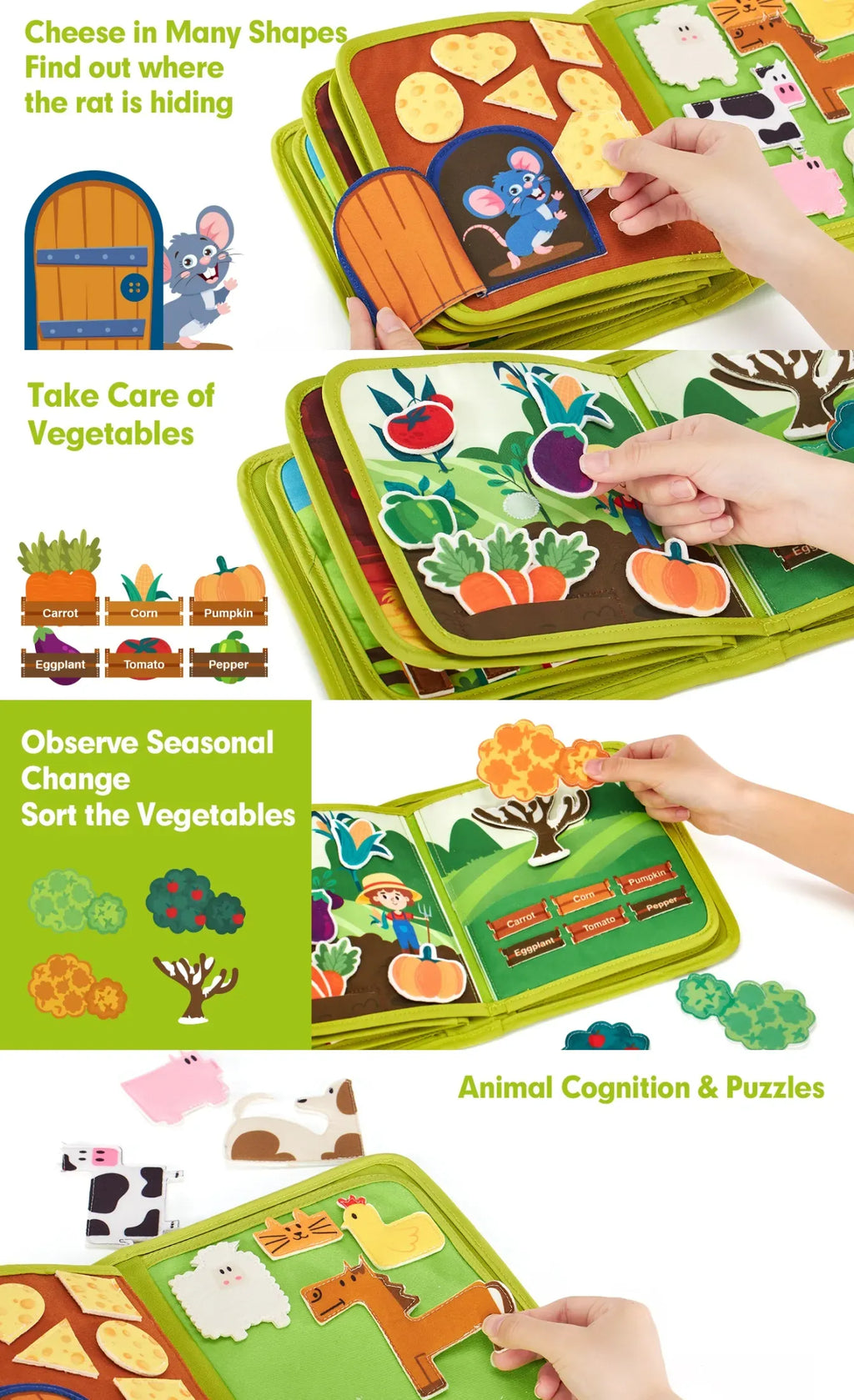 Farm Animal Story Busy Cloth Book