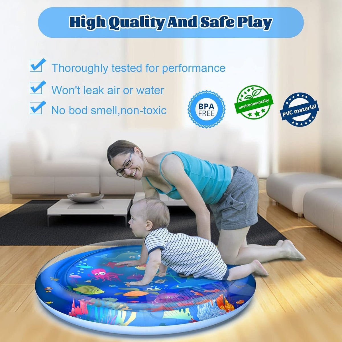 Water Play Mat For Infants and Toddlers Baby Toys Round shape
